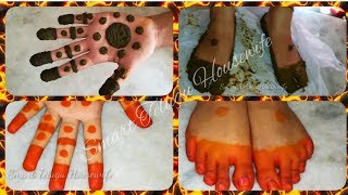 SIMPLE AND QUICK MEHNDI DESIGN FOR HANDS LEGS FOR BEGINNERSQUICK EASY GORINTAKU DESIGNSIN TELUGU [upl. by Hsirahc154]