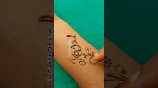 Creative Name Letter Mehndi Designsviralvideo shortsviralmehandidesignstrending [upl. by Arrak328]