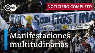 DW Noticias 02 de septiembre Decenas de miles de personas protestan contra el intento de magnicidio [upl. by Yehudit]