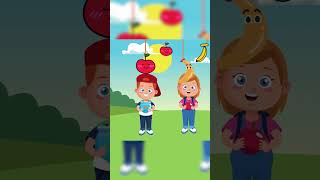 Apples 🍎 and Bananas 🍌Song  Nursery Rhymes and Baby Songs By Kids Krew shortsfeed shorts apple [upl. by Freeland99]