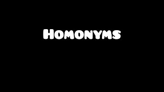 What Is Homonyms English Grammar easy englishgrammarconnection9556 [upl. by Noinatrad929]