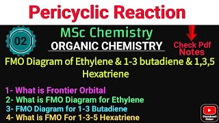 Frontier Orbitals of Ehtylene amp 13 butadiene amp 135 Hexatriene Complete Explanation•MSc Chemistry [upl. by Libyc710]