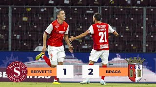 SERVETTE 1 x 2 SC BRAGA GOLOS  UEFA EUROPA LEAGUE [upl. by Eibor]