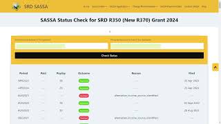 How to check SASSA Status online  SASSA Status Check  SRD SASSA  SRD R350  SRD R370 [upl. by Stuppy]