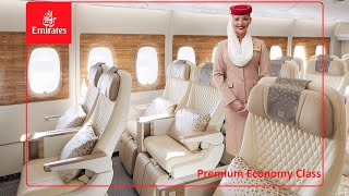 Emirates Brand New Premium Economy Class  A380  First time Experience  DXB to SFO [upl. by Mahda]