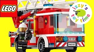 Cars  LEGO Fire Truck Speed Build Toy Cars from Izzys Toy Time Family Fun [upl. by Thevenot]