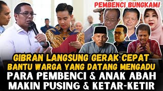 GIBRAN GERAK CEPAT BANTU WARGA YANG DATANG MELAPOR SEMUANYA ATAS ARAHAN PAK PRABOWO [upl. by Yolanda]