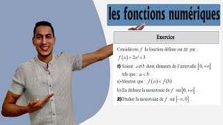 les fonctions numériques tronc commun exercices  variations et monotonie dune fonction [upl. by Acile661]