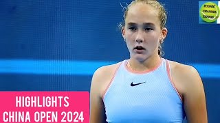 MIRRA ANDREEVADONNA VEKICBEST SET POINTS HIGHLIGHTSCHINA OPEN 2024 [upl. by Kroy319]