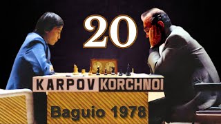 Anatoly Karpov vs Viktor Korchnoi  World Championship Match 1978  Round 20 [upl. by Nodarse135]