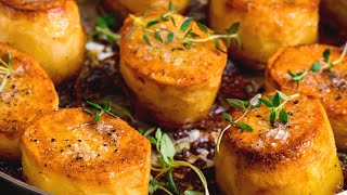 My Favourite Way To Cook Potatoes  Easy Fondant Potatoes Recipe [upl. by Borreri217]