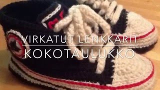 Virkatut Lenkkarit  kokotaulukko [upl. by Iilek54]