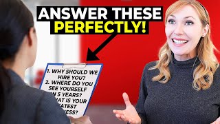 How to Answer the 7 Most Common Interview Questions  Best Answer Examples [upl. by Stefania]