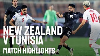 New Zealand vs Tunisia  Match Highlights  27 March 2024 [upl. by Ayomat950]