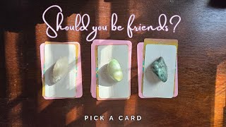 Should you be friends  pick a card  timeless tarot reading [upl. by Odravde]