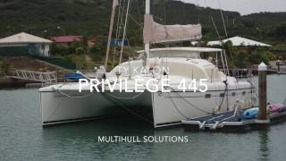 2007 Privilege 445 sailing catamaran for sale  quotTy Kalonquot [upl. by Ellerol593]