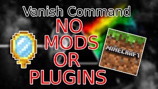 Vanish Command WITHOUT Plugins or Mods trigger [upl. by Casie19]