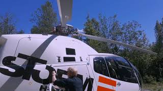 Kontrollerad naturvårdsbränning i MoLångsjöns naturreservat 1 juli 2017 [upl. by Lashar647]