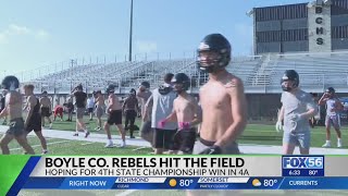 Boyle County Rebels football team growing as a team hoping for 4th state championship [upl. by Kennet]