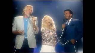 Kenny Rogers Kim Carnes and James Ingram  What About Me  1984 Captions PTENG [upl. by Aiceila]