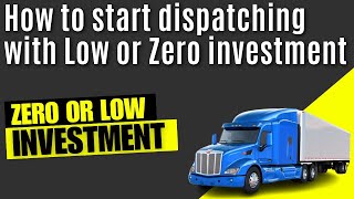 How to start dispatching with Low or Zero investment [upl. by Alveta]