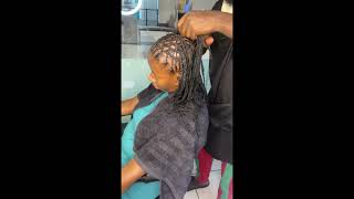 Protective dreadlocks style for short locssubscribebeautifullocsusahaircarenaturalhairstyles [upl. by Mackey]