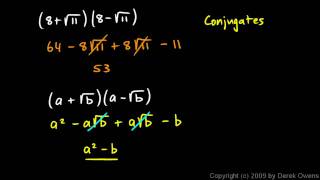 Algebra 1 119b  Conjugates [upl. by Rask617]