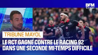 Rugby La victoire difficile du RCT contre le Racing 92 que retenir du match [upl. by Quartana127]