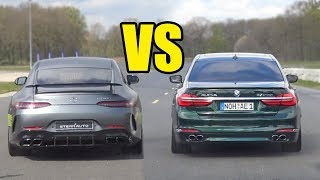 ALPINA B7 BITURBO vs MERCEDES AMG GT63 S 🚀 DRAG RACE🚀 [upl. by Brigit]