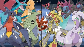 Pokemon Battle Of Legends Old Pseudolegendaries Vs New Pseudolegendaries Sword and Shield [upl. by Torrell]