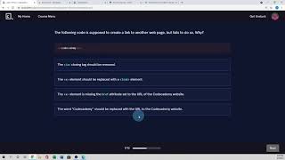 Codecademy Walkthrough  Learn HTML  HTML Document Standards Quiz  Tutorial  4 [upl. by Sakram354]