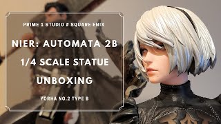 ■《尼爾：自動人形2B》雕像 GK 開箱 NieR Automata  2B 14 Scale Statue Unboxing  Prime 1 Studio  Square Enix [upl. by Vincelette913]