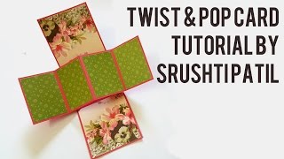 Twist amp Pop Card Tutorial by Srushti Patil [upl. by Senior539]