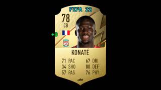 Ibrahima Konaté Evolution  FIFA 21 → EAFC 24 konate liverpool rbleipzig france eafc fifa [upl. by Casandra813]