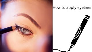 how to apply eyeliner  eyeliner tutorial  eyeliner lgany Ka trika  MariaAsghariw9vs [upl. by Arerrac]