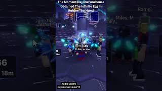 Watching Daylins Funhouse Obtain the Infinite Egg on Roblox the Hunt First Edition shorts [upl. by Ahselat]