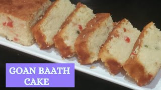 Goan Baath CakeSoft Coconut amp Semolina Cake Christmas Sweet Kuswaar [upl. by Ybhsa938]