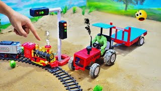 ⁠​Diy tractor making mini traffic lights for train  Green light go Red lightstoppart2 ​⁠ [upl. by Akere]