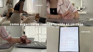 COMO ORGANIZARSE CUANDO TU VIDA ES UN CAOS 🎧  organización planner to do list IPad tips [upl. by Ayanat302]