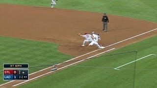 STLLAD Peralta throws out Puig from deep shortstop [upl. by Wertz]