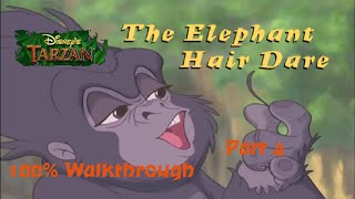 Disneys Tarzan PS1 100 Walkthrough  Part 4  Level 3 The Elephant Hair Dare Hard [upl. by Penland]