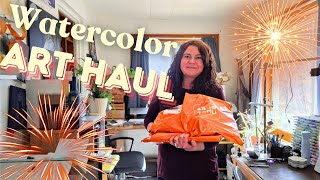 Watercolor Art Supply Haul On a Budget with Temu [upl. by Animsay]