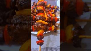 Homemade beef steak skewers [upl. by Olegna]