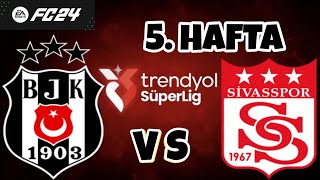 Rashicadan Altın Gol  Beşiktaş  Sivasspor  Trendyol Süper Lig  EA FC 24 PS4™ [upl. by Aleiram]