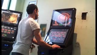 Guys Breaks Slots Machine And Video Machine Almost Full Destroyed [upl. by Disini969]