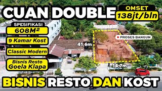 Cuan Double garagara bangun kost dan Resto dalam 1 Lahan Omset 138jtbulan  Bisnis Kost di Solo [upl. by Les]