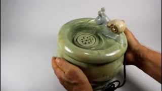 Pet Fountain PF14009 a ceramic fountain handmade in the USA [upl. by Rimat]