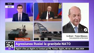 Traian Băsescu Indiferent de evoluțiile din Ucraina Nord Stream 2 trebuie oprit [upl. by Elyag]