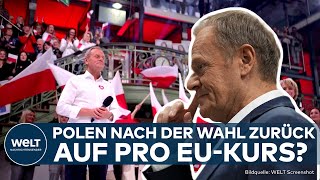 MACHTWECHSEL IN POLEN Proeuropäische Oppositionsparteien können die neue Regierung bilden [upl. by Groves]