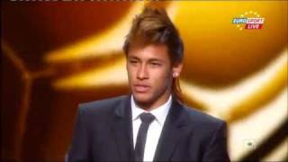 Neymar Wins FIFA quot PUSKAS quot Award For Best Goal Of 2O11 [upl. by Veejar]